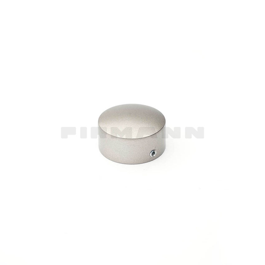 Endkappen einfach Nickel matt 28 mm