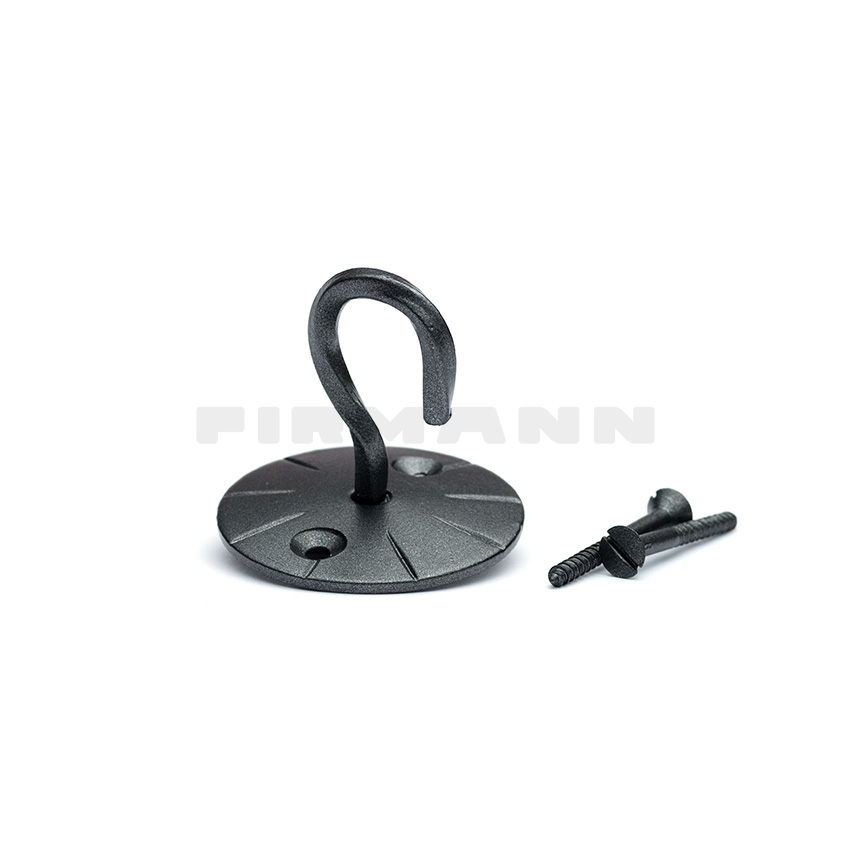 Wandhaken 60 mm W-Abstand Schmiedeeisen