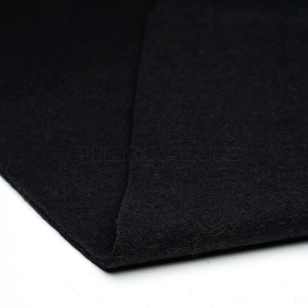 Thermo-Loden schwarz 100% Schurwolle, 150 cm