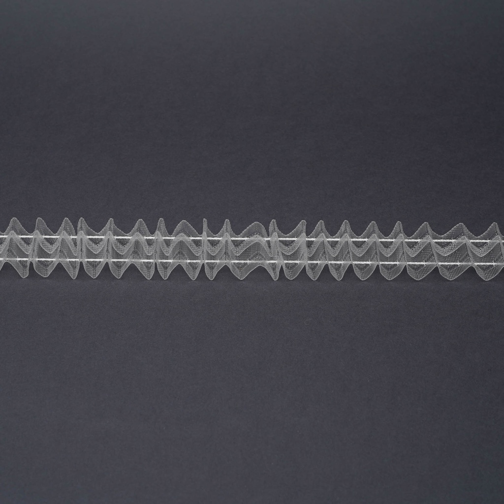 [191002] Kräuselbd Monaco transp.29mm Minif.