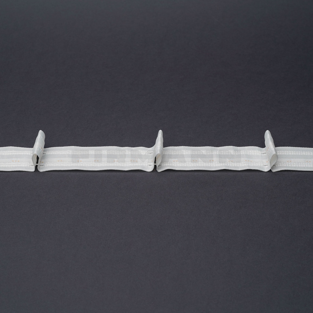 [191198] Faltenband Samba weiß 1:1,5 (F1) 26mm