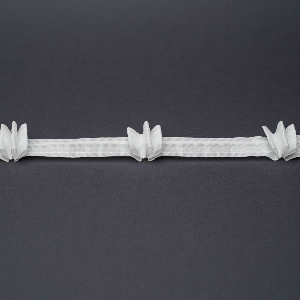 [191201] Faltenband Samba weiß 1:2 (F3) 26 mm