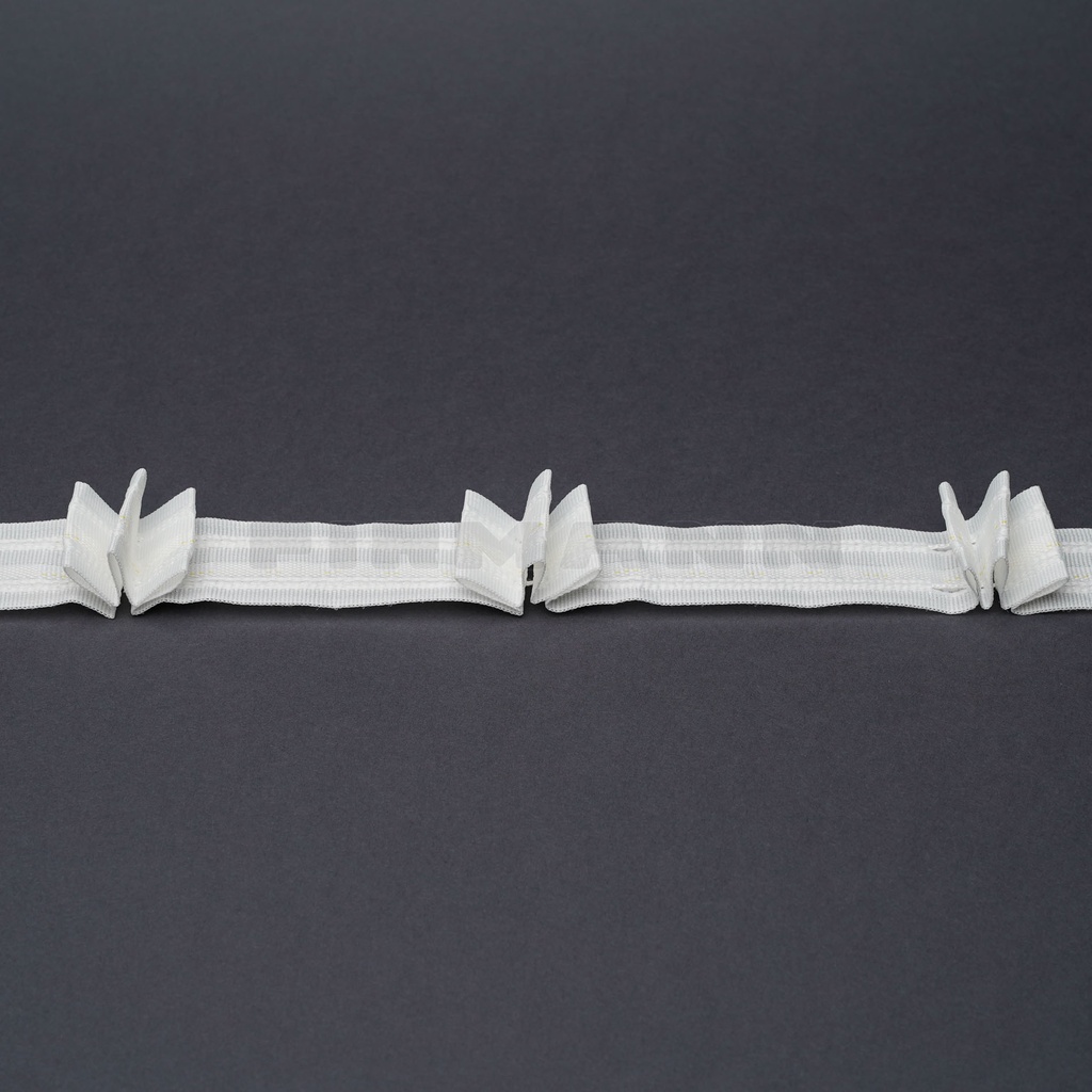 [191301] Faltenband Samba weiß 1:2,2 (F3) 26mm