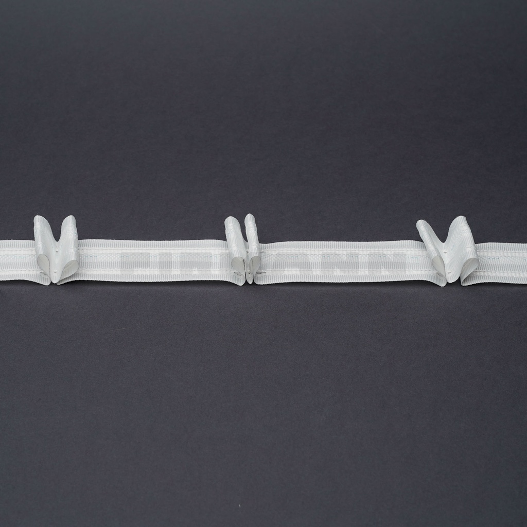 Faltenband Samba weiß 1:2 (F2) 26 mm