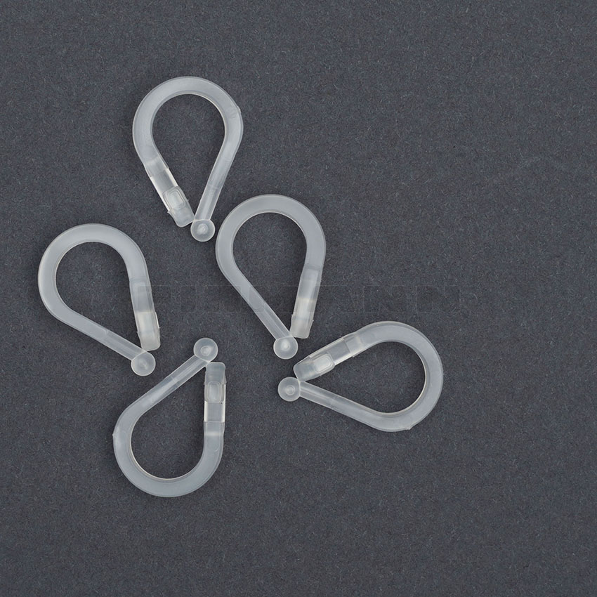 Ringclips (Vertikalfaltenhalter) transp.