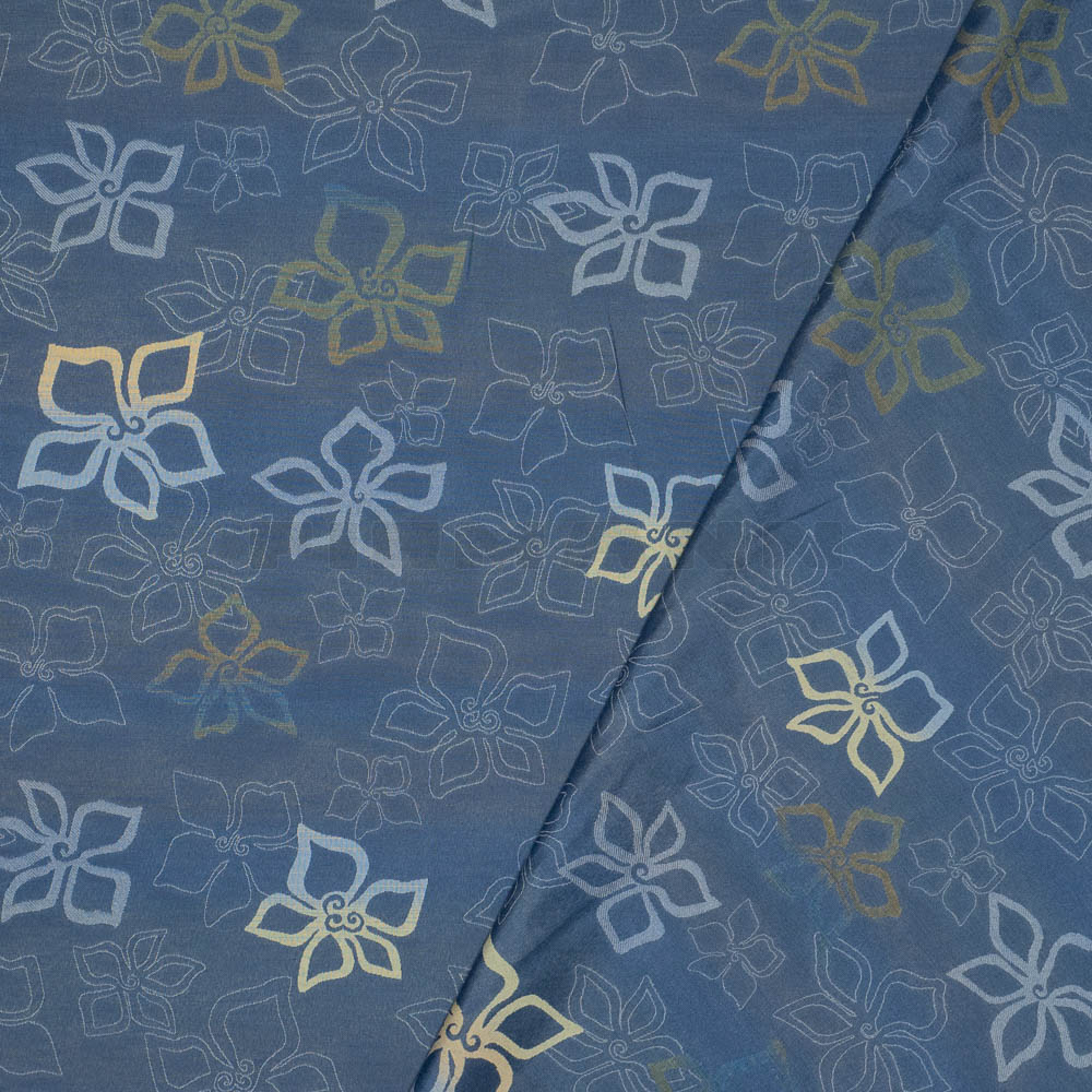 [501072] Doris blau B1 - Vorhangstoff