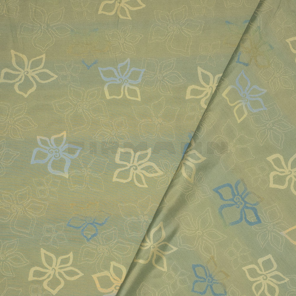 [501073] Doris grün B1 - Vorhangstoff