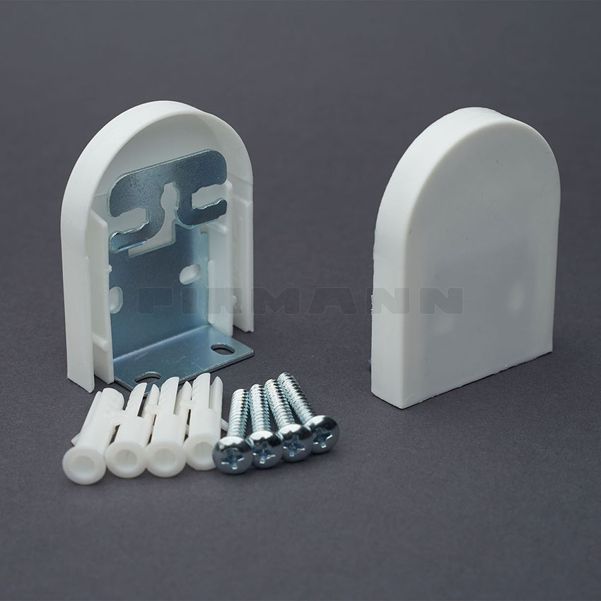 [700351] Rollerträger-Set klein + Abdeckg. Schr. Dübel