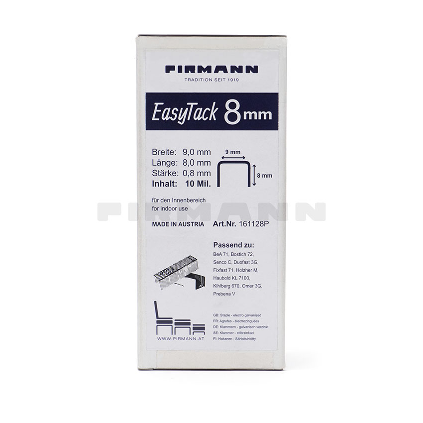Heftklammern EasyTack 8 mm / Box 10 Mil.