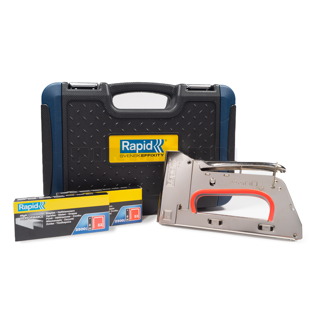 Handtacker Rapid R353 inkl. Koffer und Klammern