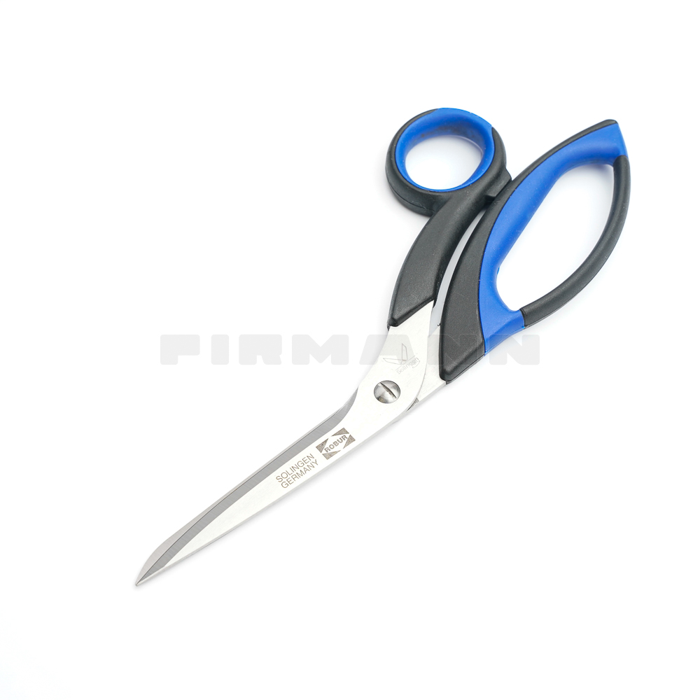 Schneiderschere 8" blau/schwarz, Plastikgriff, rostfrei