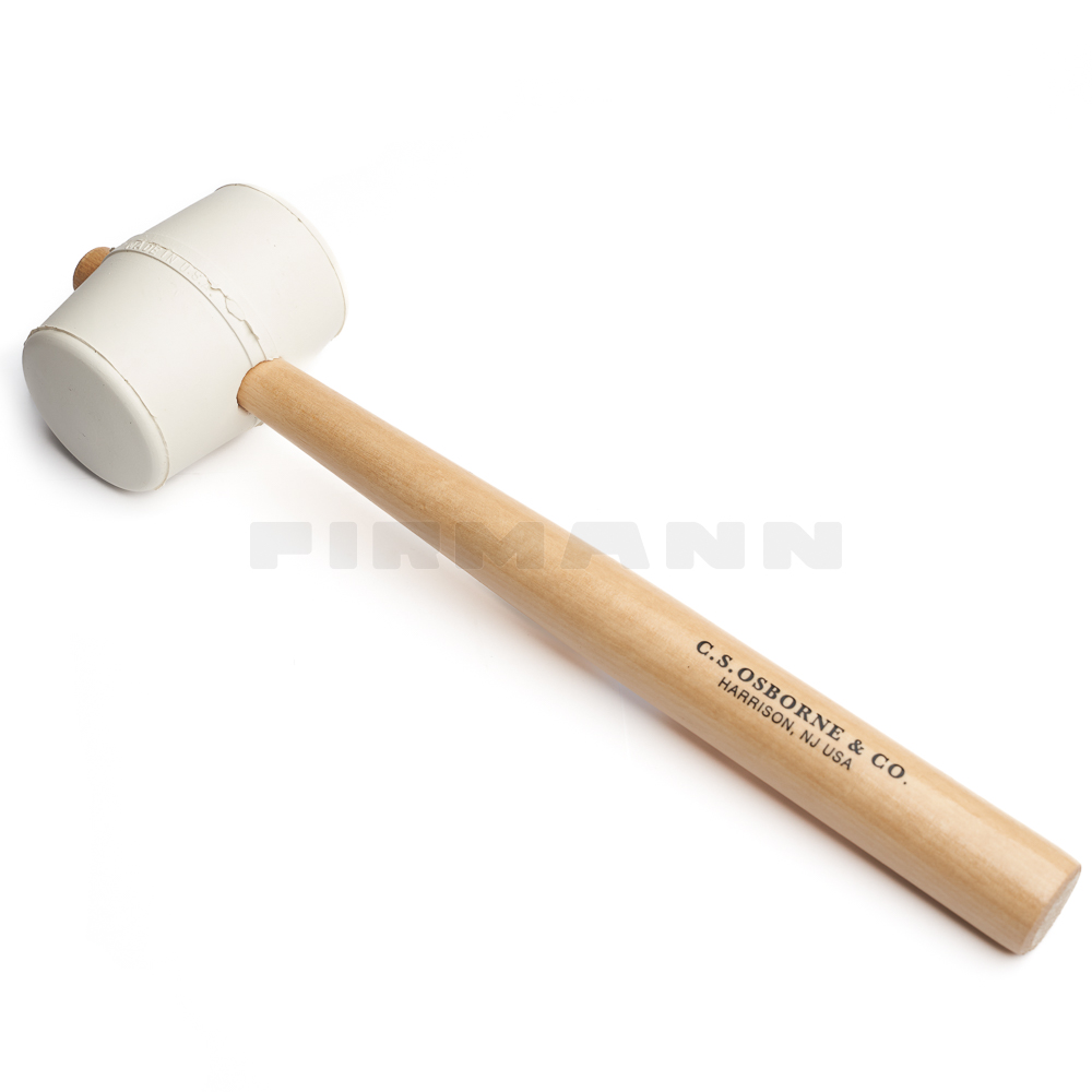 [161398] Gummihammer 5 cm DM Kopf Osborne, weiß