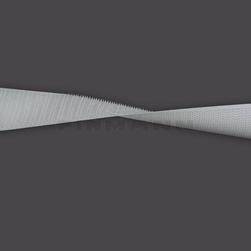 [198724] Hakenband 38mm weiß  (K-Verschl)