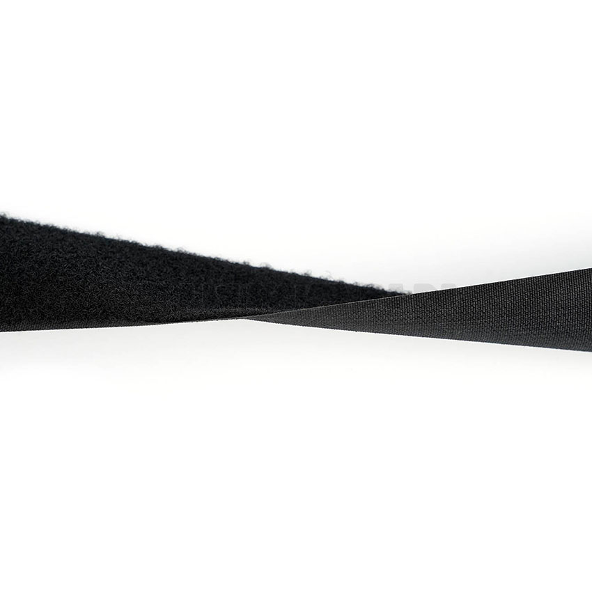 [198830] Velourband 50 mm schwarz  (K-Verschl)