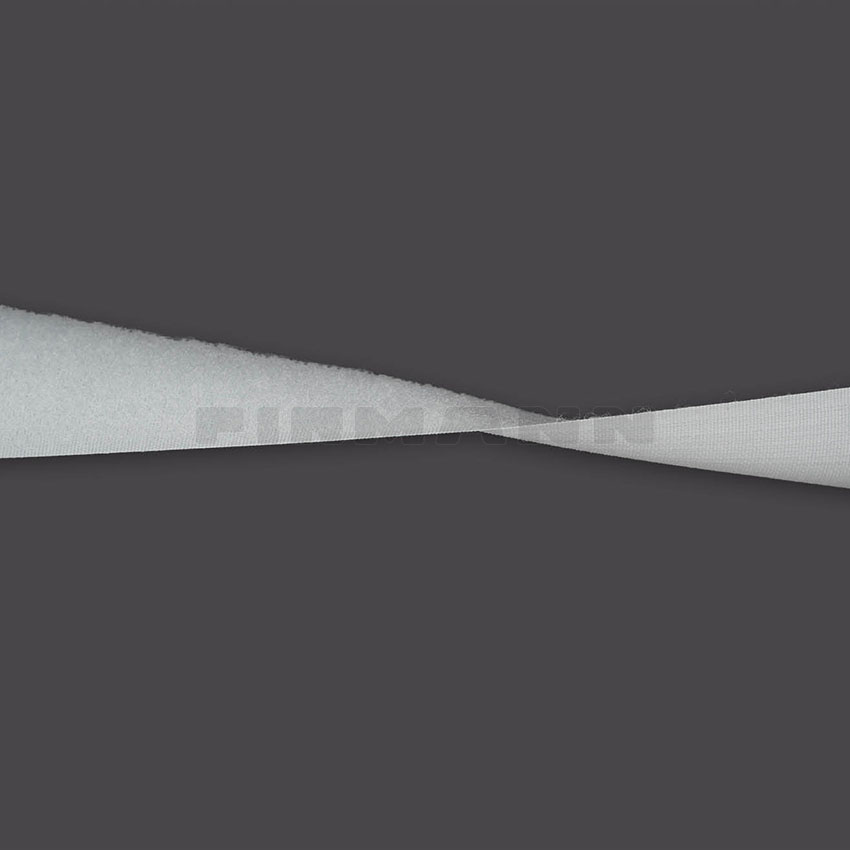 [198831] Velourband 50 mm weiß  (K-Verschl)