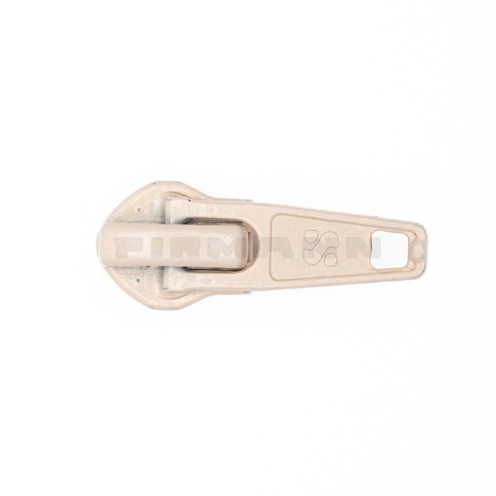 [612705] Schieber h.beige 6012 f. Reißverschl. 6,4 mm