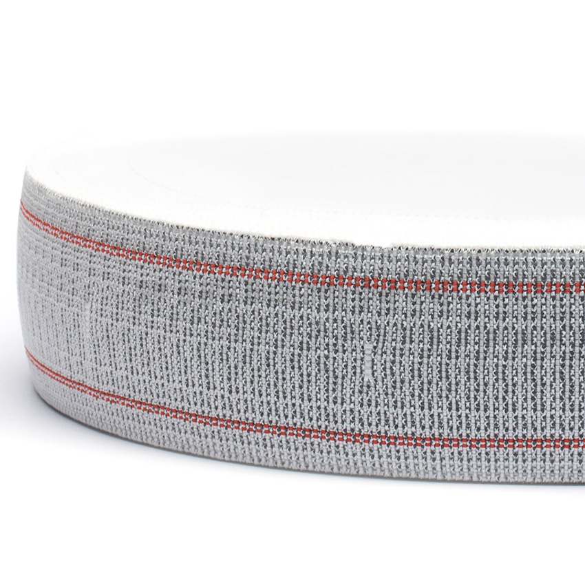 Elastic-Gurten 60 mm grau 70% Vorsp.