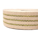 Jutegurte 7 cm gelb/schwarz gestreift