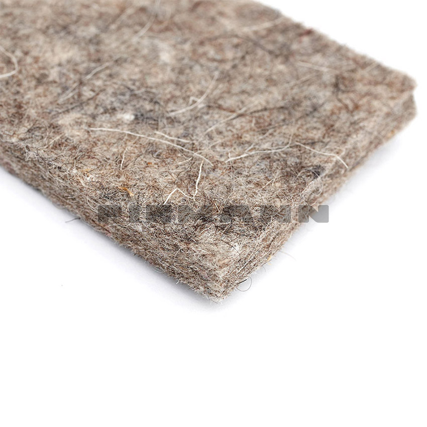 Filzstreifen 4 cm grau meliert