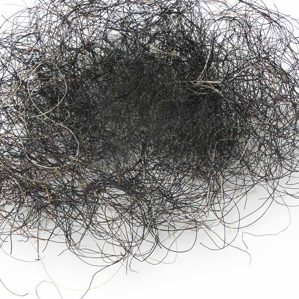 [721206] Rosshaar Mähne/ Schweif gezupft dunkel 5 kg Sack (Pferd)