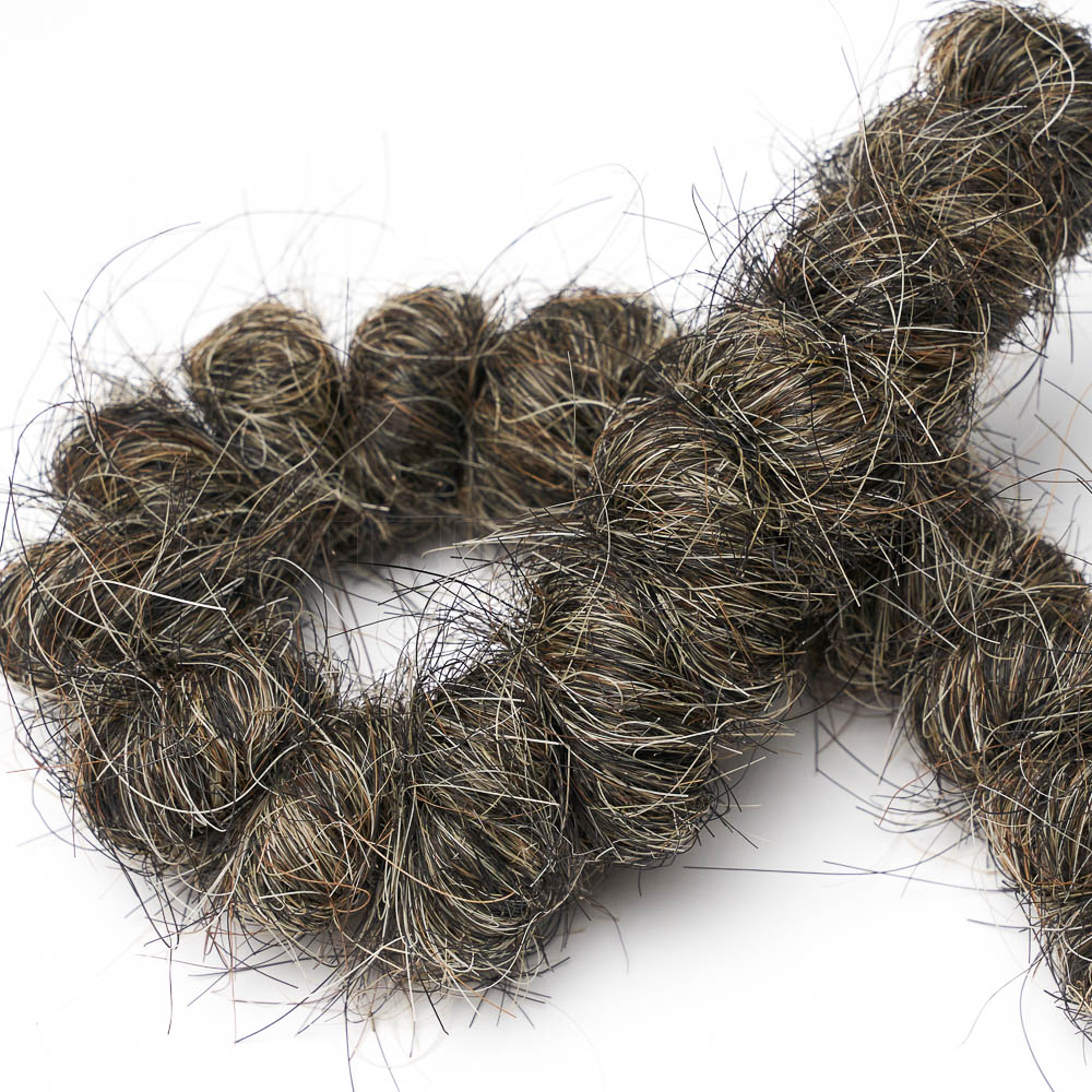 [721211] Schweifhaar im Zopf  bunt