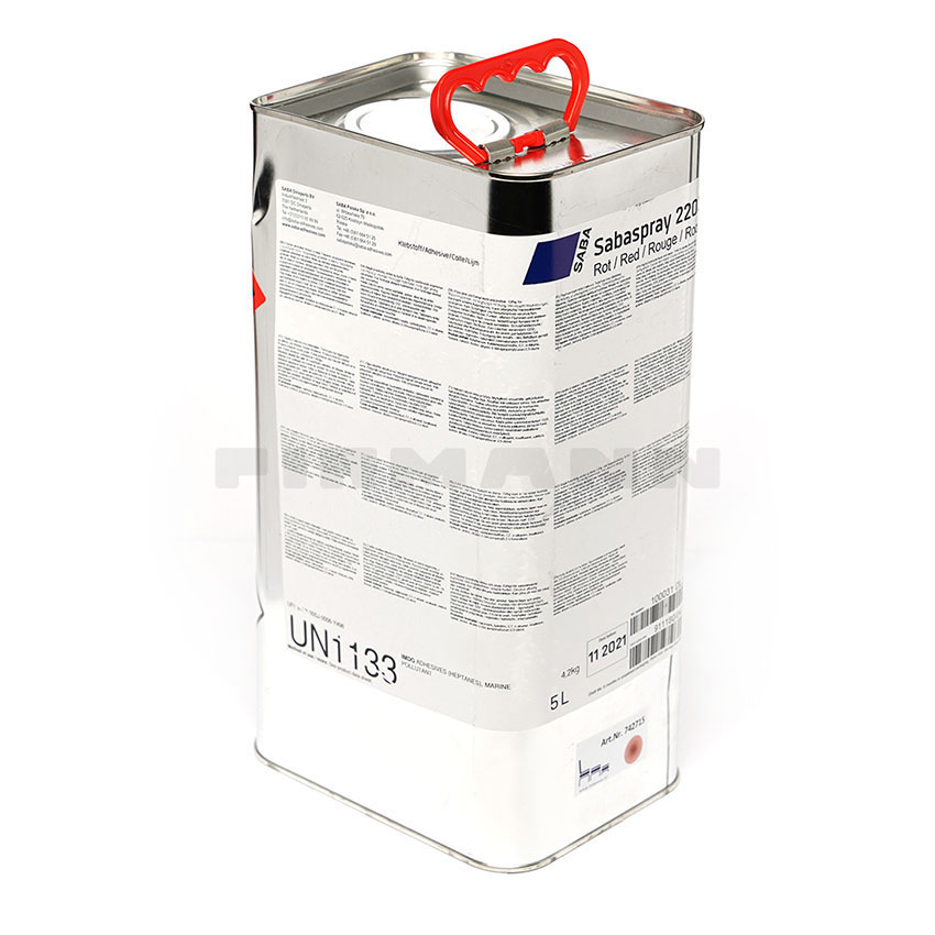 Sabaspray 2203 rot Kleber, 5 Ltr. Kanister