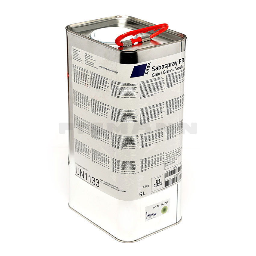 [742716] Sabaspray FR AV grün Kleber, 5 Ltr. Kanister