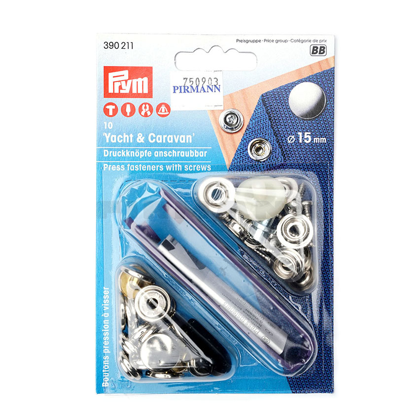 Druckknöpfe 15 mm für Caravan