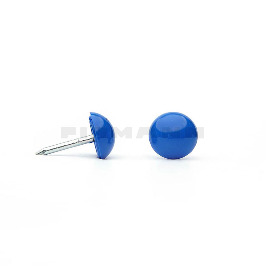Plastikkopf m.blau 05 Ziernägel