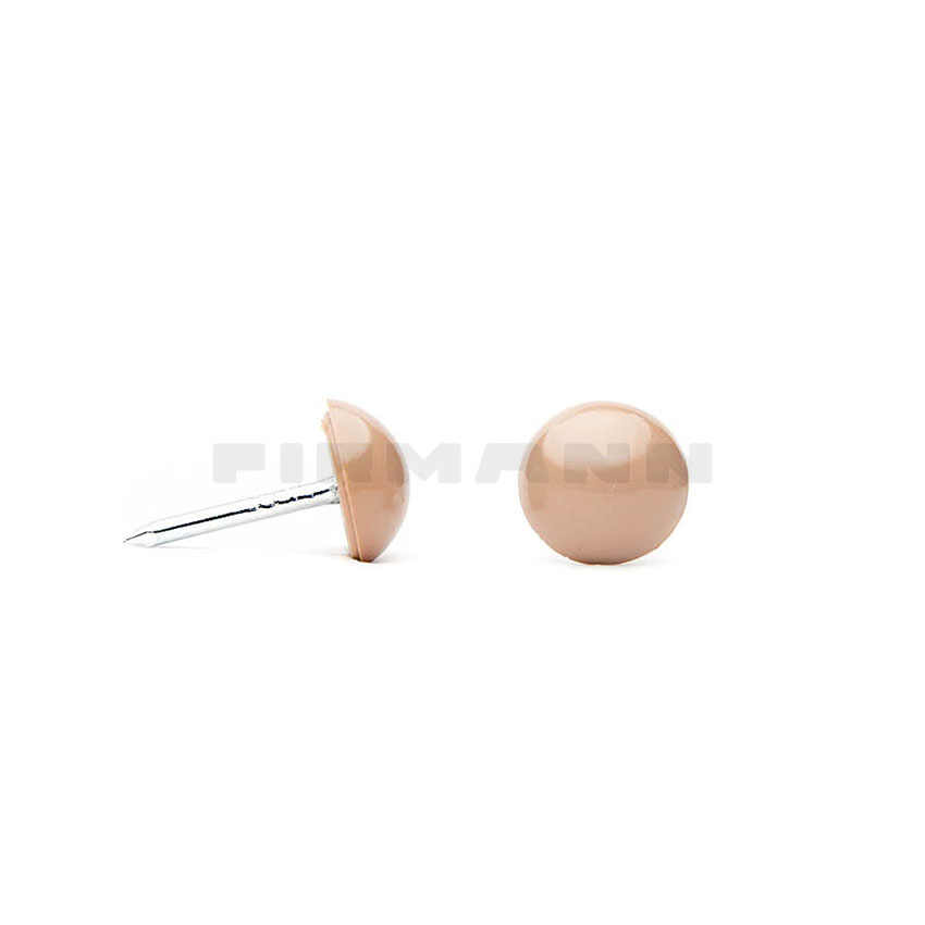 [752511] Plastikkopf beige 11 Ziernägel