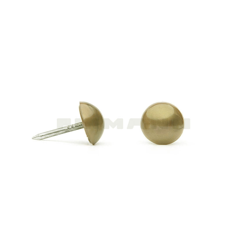 Plastikkopf altgold 21 Ziernägel