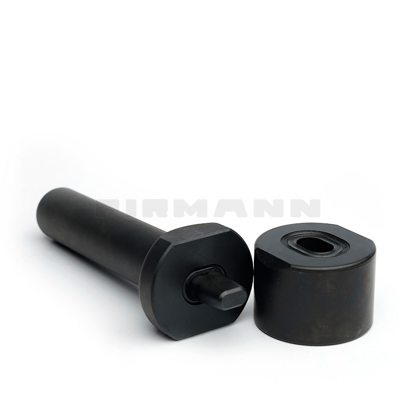 Handschlageisen f. ovale Ösen 17x11 mm Innen-DM, 2-teilig