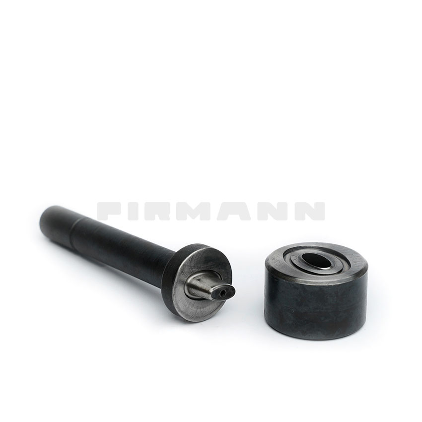 Handschlageisen f. ovale Ösen 15x9 mm Innen-DM, 2-teilig
