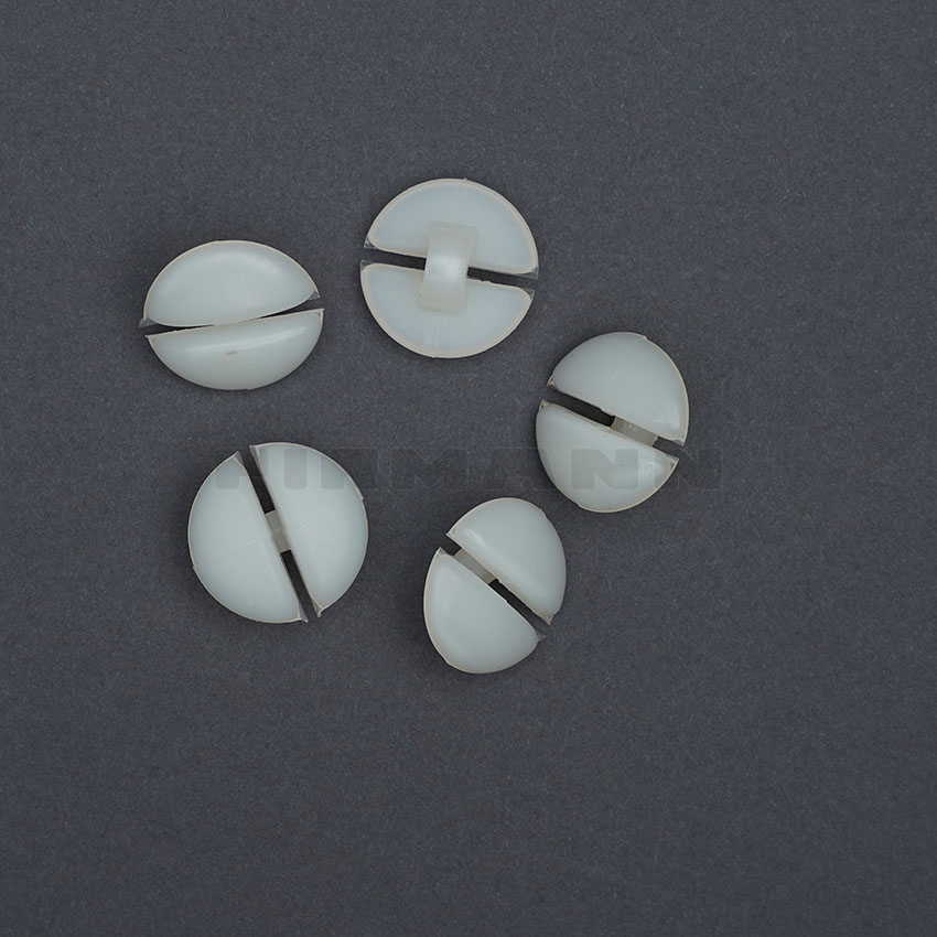 [753702] Heftgegenknöpfe m. Schlitz weiß