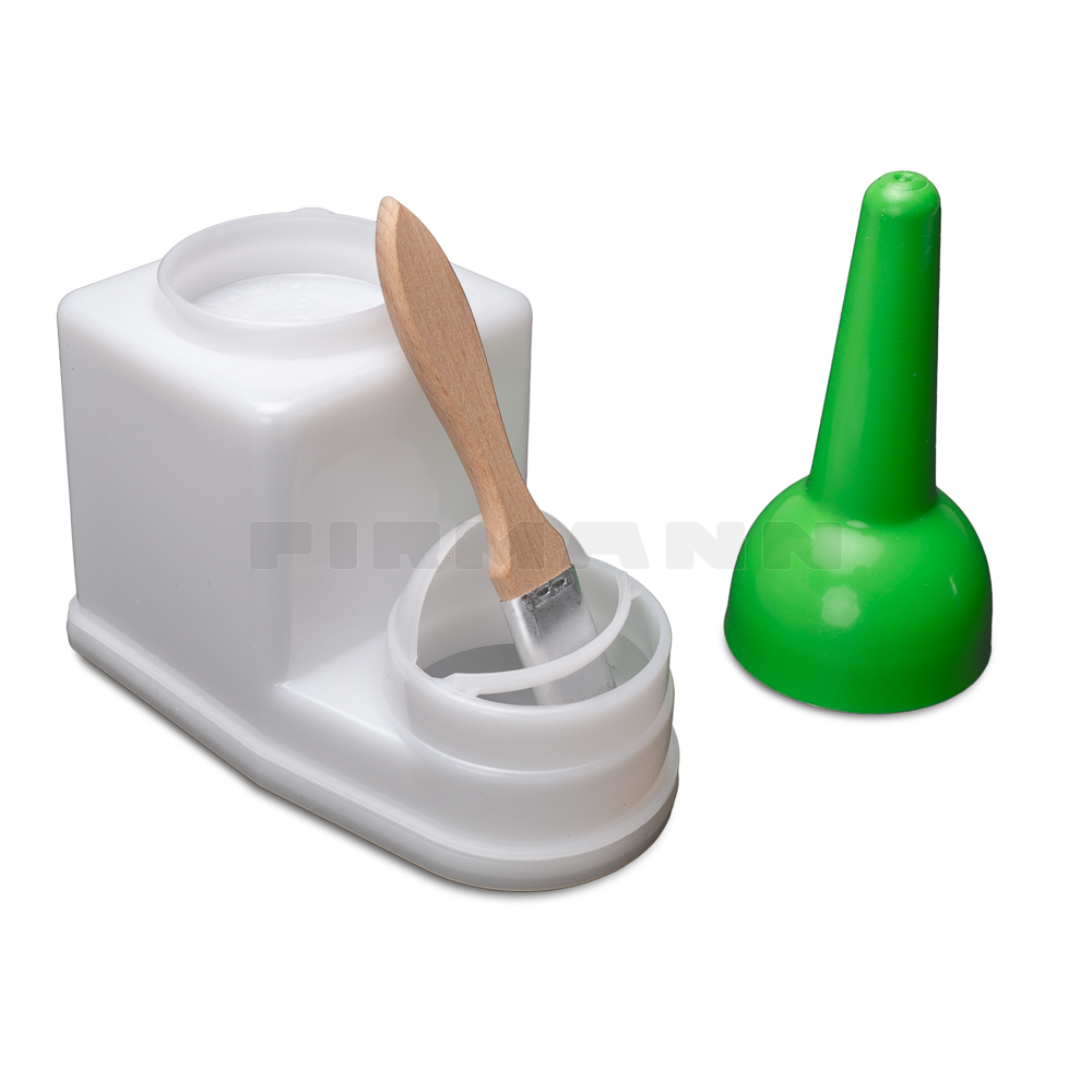 [881022] Leimtopf mit Pinsel + Haube 0,9 Ltr.