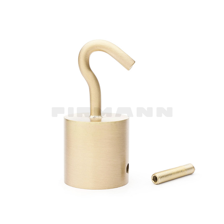 [TSA322] Seilendabschl. + Haken 30 mm mess mt.