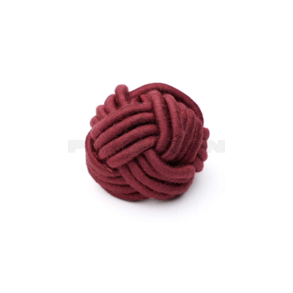 Aufsteckknoten Viskose 30 mm, rot