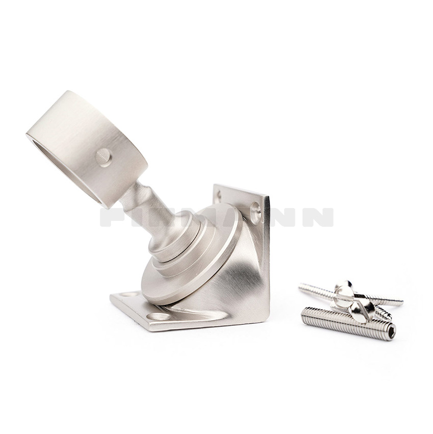 Inneneck-Seilhalter 30 mm nickel mt. + Schraublöcher