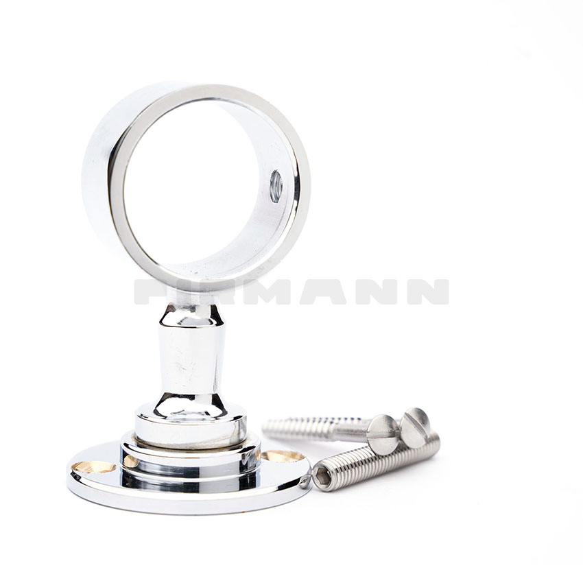 [TSH333] Seilhalter 30 mm verchr. + Schraublöchern