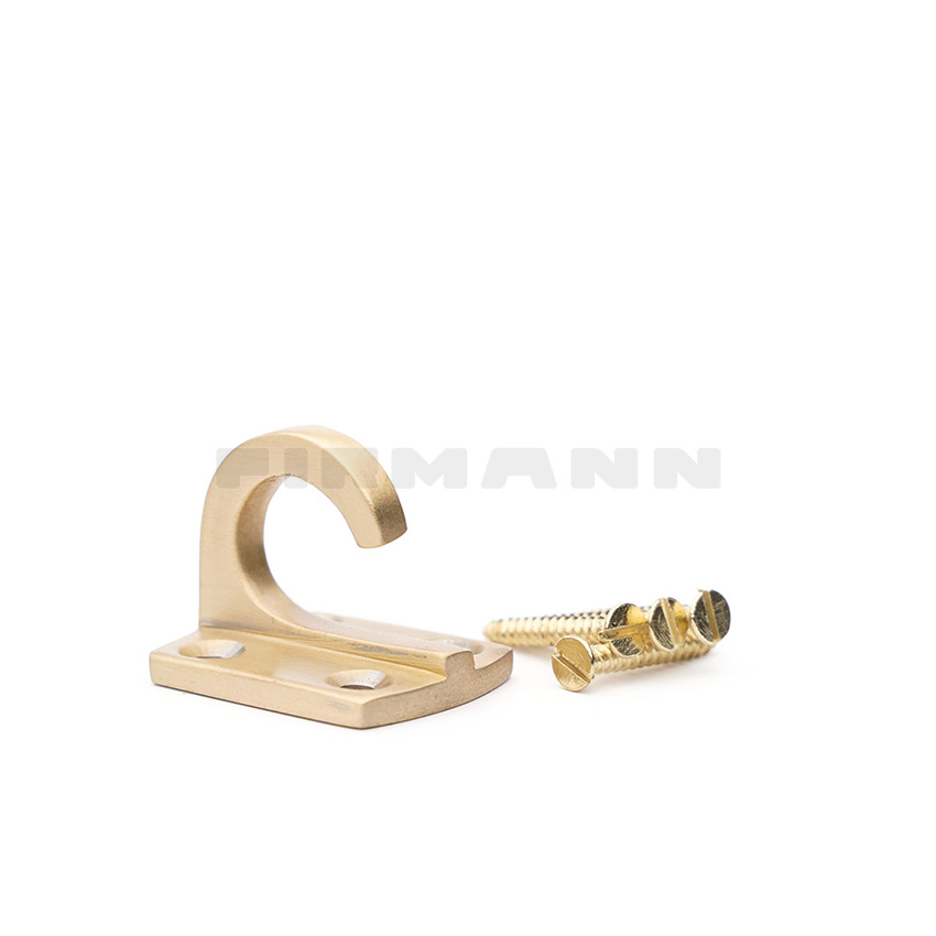 Wandhaken 27 mm Wandbstand, messing mt.