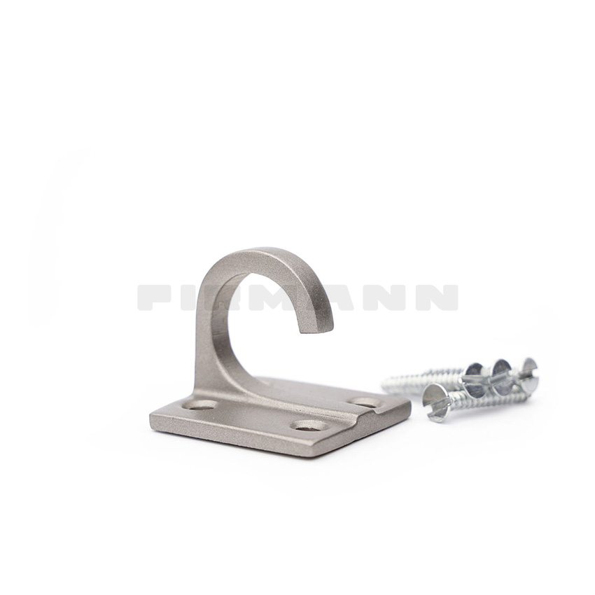 [TSH344] Wandhaken 27 mm W-Abstand nickel mt.