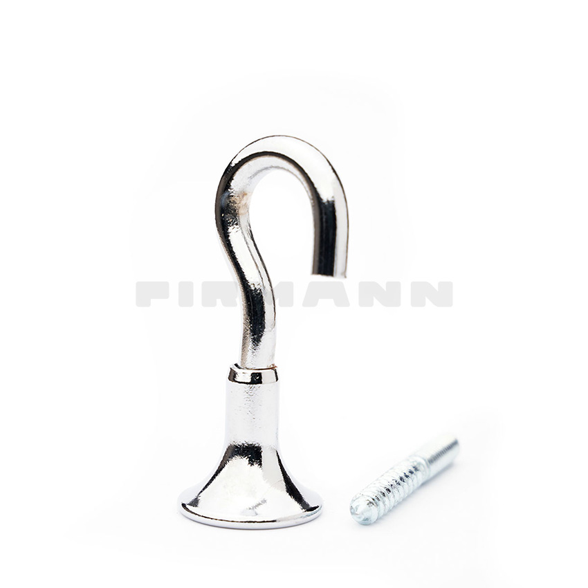 [TSH353] Wandhaken 55 mm W-Abstand verchr.