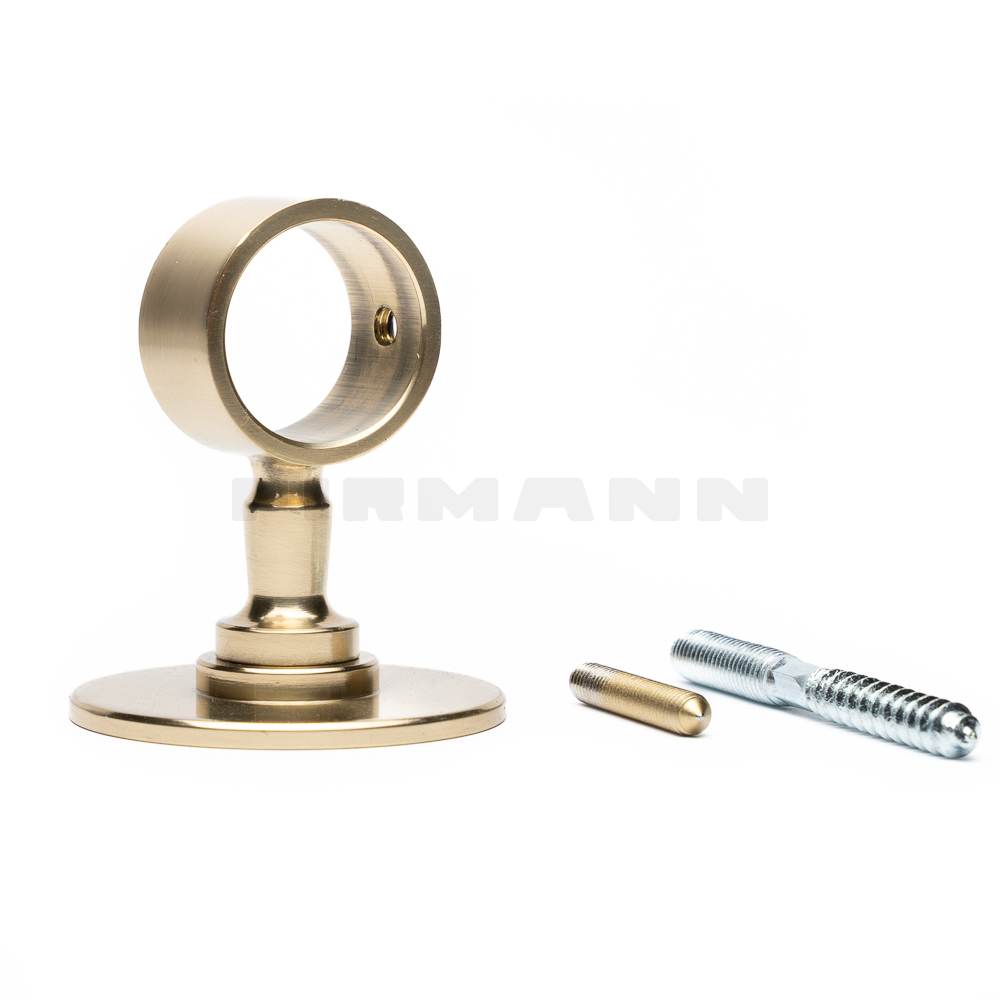 [TSH361] Seilhalter 30 mm mess gl. Grundplt. 60 mm + Stockschraube