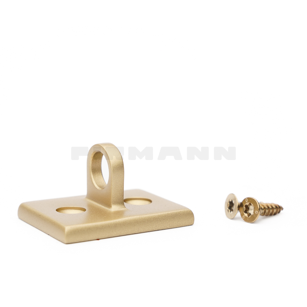 Wandhaken geschlossen 25 mm Wandabstand, messing mt.