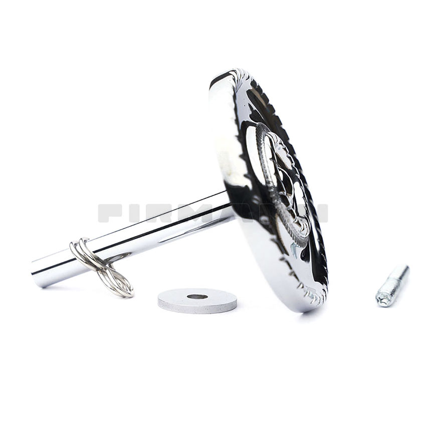 RHH Stab 80+ Empire-Rosette 78mm verchromt