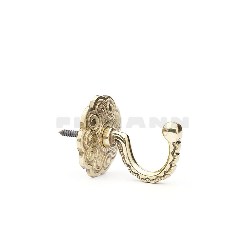 RHH Blumenrosette, messing blank