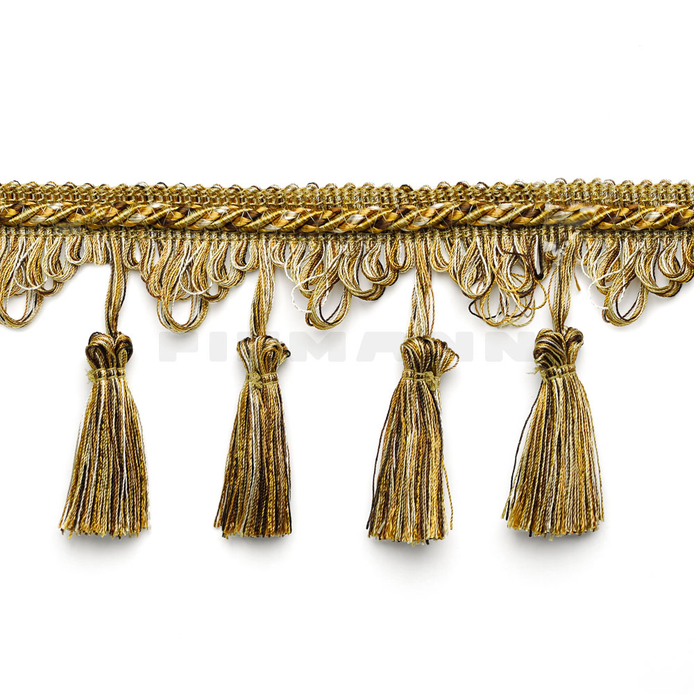 [FVI14] Quastenfransette VIOLA 90 mm, zimt