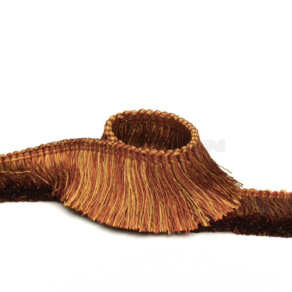 Schnittfransette FOSCARI 50 mm, siena