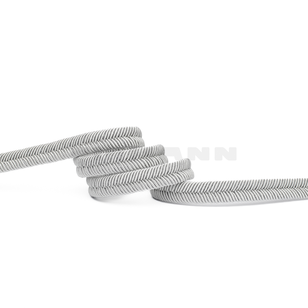 Doppelkeder fischgrät 9x3 silber