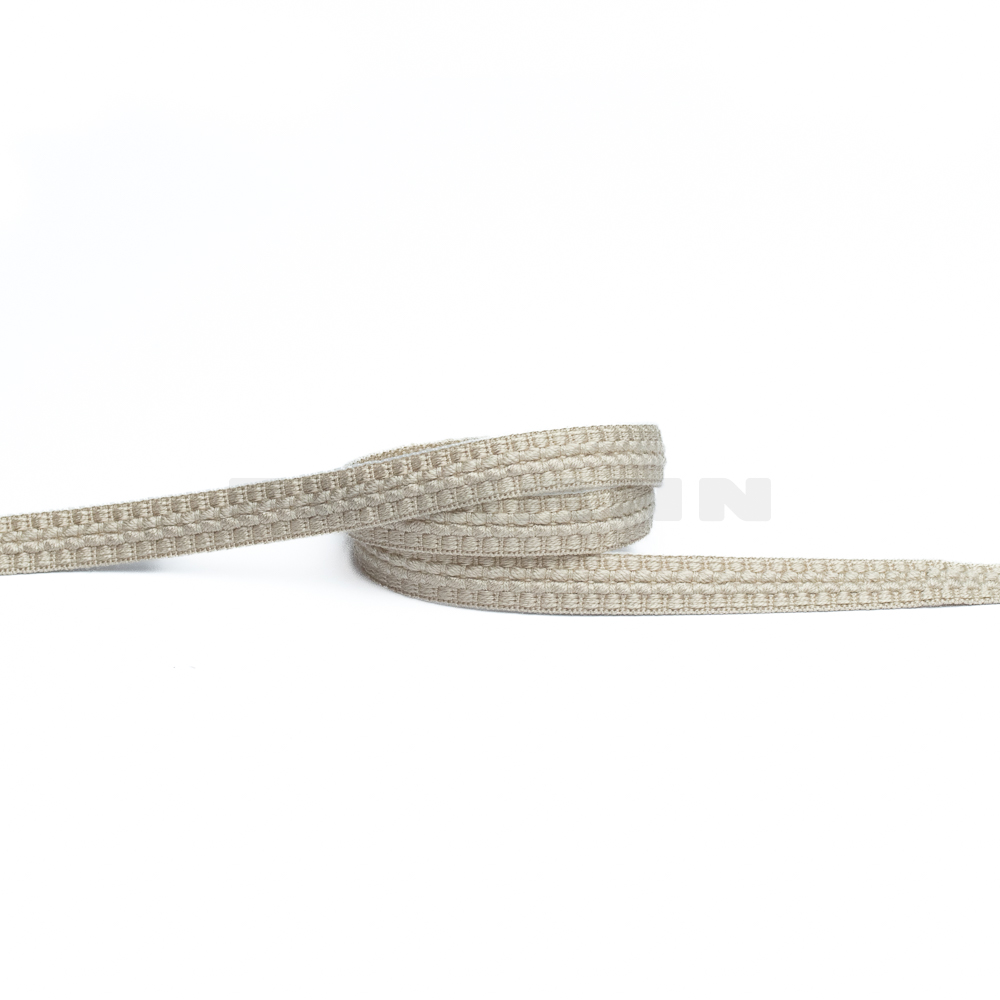 [VB208] Herzerlborte hellsand matt 12 mm